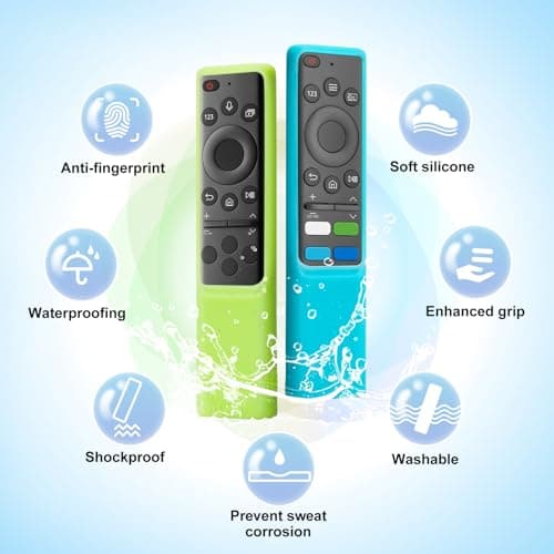 Cover-for-Samsung-Smart-TV-Remote-Case-Silicone BN59-01385A (2 Pack)