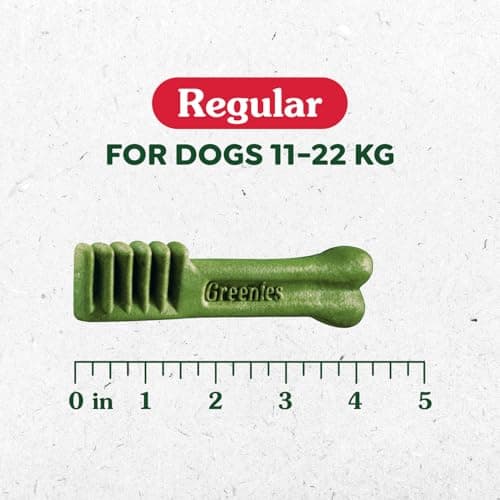 GREENIES Dog Treats Original Regular Natural Dental Care, (36 Treats) 36 oz. Pack
