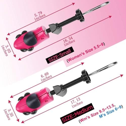 Eachway Pair of Professional 2-Way Premium Shoe Stretcher Tough Plastic Shoe Trees,Adjustable Length & Width Durable Shoe Shaper for Men and Women — view 2