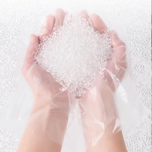 U‘NMEEE 100 PCS Disposable PE Gloves - Clear/White Plastic, Food Safe, Latex-Free, Powder-Free - Kitchen, Cooking, Cleaning, Food Handling, Pet Handling, Multipurpose Household — view 4