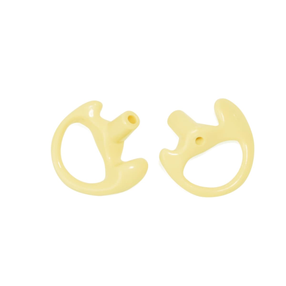 Replacement Soft Earmould Earpiece Earbud Air Acoustic Headset Earplug for Walkie Talkie Coil Tube Audio Kits,5 Pairs (Yellow, Small) — view 3