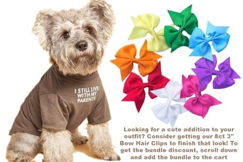 Cute Dog Clothes, T Shirt for Medium and Small Dogs Girl Boy,Puppy.Breathable Soft Dog Costume for Pet Dogs Cats, Pet Pullover Jumper, Cat Clothes (L-(10~17lb), Chest~18", Khaki) — view 2