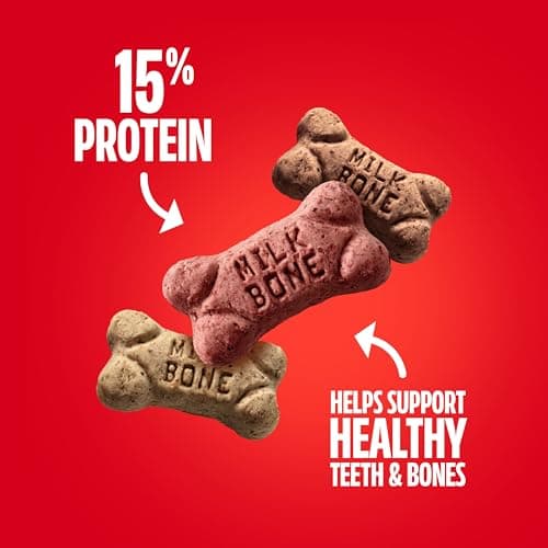 Milk-Bone Flavor Snacks Mini’s Dog Biscuits, Flavored Crunchy Dog Treats, 36 Oz. Canister — view 3