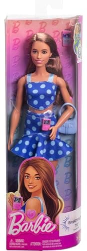 Barbie Fashionistas Doll #242, Barbie Doll with Type 1 Diabetes Wearing Polka Dot Outfit and Accessories, in Partnership with Breakthrough T1D — view 5