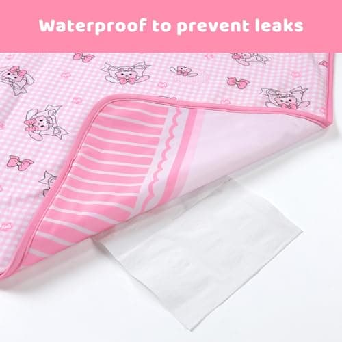 LittleForBig Washable Reusable Waterproof Moisture-Absorbing Adult Diaper Printed Change Pads Bed Pads Pee Pads - Baby Usagi Changing Mat — view 3