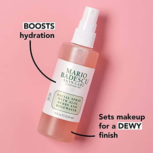 Mario Badescu Facial Spray with Aloe, Herbs and Rose Water for All Skin Types, Face Mist that Hydrates, Rejuvenates & Clarifies, 8 FL OZ — view 2