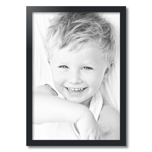 ArtToFrames 18x26 inch Satin Black Picture Frame, 2WOMFRBW26079-18x26 — view 2