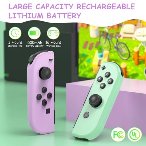 Switch Controller for Switch, Replacement Wireless Switch Controllers Support Sports Dual Vibration/Wake-up/Motion Control — view 3