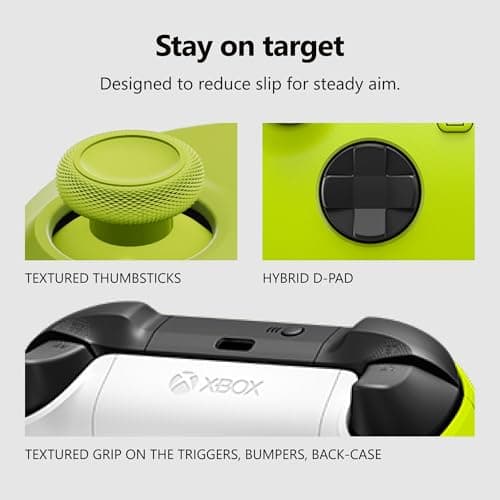 XBOX Core Wireless Gaming Controller – Electric Volt – XBOX Series X|S, XBOX One, Windows PC, Android, and iOS - Electric Volt Controller Edition — view 2