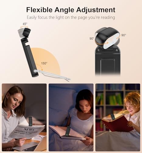 Gritin Reading Light, Rechargeable Book Light for Reading in Bed — view 4