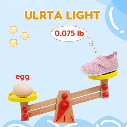 JOINFREE Baby Girls Shoes Boys Sneakers Barefoot Infant First Walking Shoe Sports Sneaker Pink Purple 12-18 Month Infant — view 4