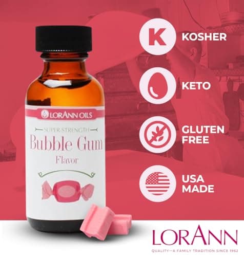 LorAnn Bubble Gum SS Flavor, 1 dram bottle (.125 fl oz - 3.7ml - 1 teaspoon) Twin pack blistered — view 3