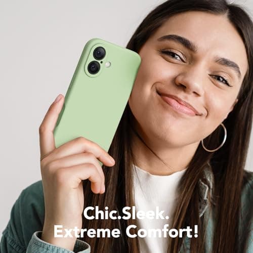 SuydanBox Magnetic for iPhone 17 Case, Compatible with MagSafe, [Full Camera Protection][Screen Protector] Silicone Shockproof Protective Phone Case for iPhone 17 6.3", Matcha — view 6