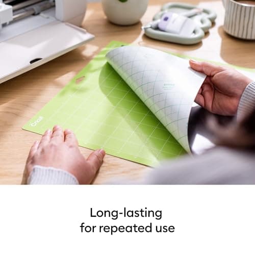 Cricut StandardGrip Machine Mats 12in x 12in, Reusable Cutting Mats for Crafts with Protective Film, Use with Cardstock, Iron On, Vinyl and More, Compatible with Cricut Explore & Maker (3 Count) — view 3