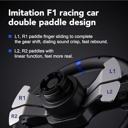PXN V99 Force Feedback Racing Wheel, with Pedals and Shifter — view 4