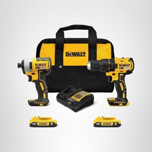 DEWALT 20V MAX Cordless Drill and Impact Driver, Power Drill Brushless 2-Tool Power Tool Combo Kit, Includes 2 Batteries, Charger and Bag (DCK277D2) — view 11