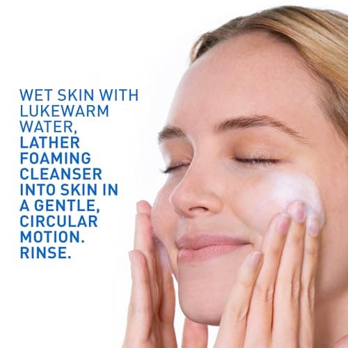 CeraVe Foaming Face Wash, Gel Face Cleanser for Normal to Oily Skin, Removes Excess Oil & Dirt, with Hyaluronic Acid, Niacinamide & Ceramides, Fragrance-Free, Recommended by Dermatologists, 562mL — view 8