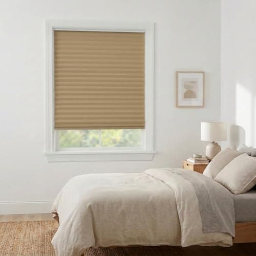 Cordless Cellular Honeycomb Shade, 21 to 72 Wide x 24 to 72 High, Antique Linen, Light Filtering
