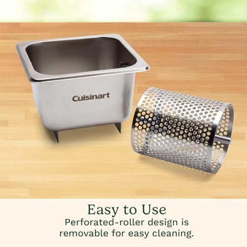 Cuisinart Stainless Steel Butter Wheel, Raised Bottom Butter Roller for Griddle for Golden Crust and Even Spread, Kitchen Grill Accessory for Burgers, Bread, BBQ, Cookouts, Tailgates — view 2