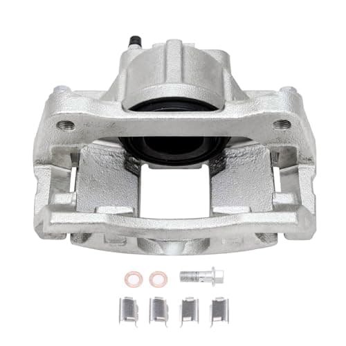 Detroit Axle - 2pc Front Brake Calipers for 2007-2017 Jeep Wrangler 2018 Wrangler JK 2008-2012 Liberty 2007-2011 Dodge Nitro, Disc Brake Calipers w/Brackets Replacement — view 3