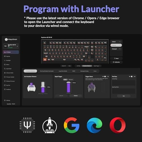 Keychron Q5 HE 96% 8K Wired Hall Effect Gaming Keyboard, Rapid Trigger Magnetic Switches Keyboard Hot Swappable, 8000 Hz Polling Rate, Adjustable Actuation, Aluminum, RGB, QMK, Mac/Windows – White — view 5