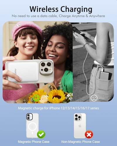 Miady Magnetic Portable Charger Power Bank for iPhone 5000mAh — view 5