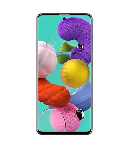 Samsung Galaxy A51, 128GB + 6GB RAM, Black - Unlocked (Renewed)