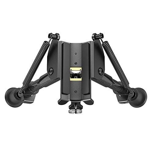 Feyachi Carbon Fiber Tactical Rifle Bipod 6"-9" Adjustable with Picatinny/Mlock Adapter — view 4