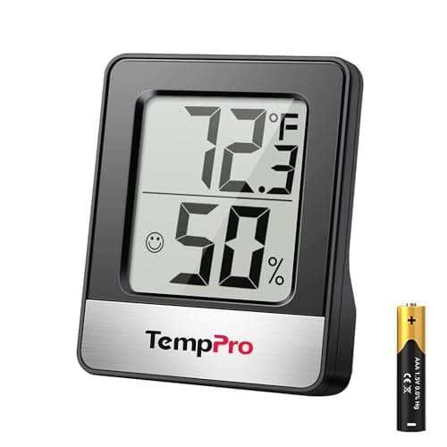 TempPro TP49 Digital Hygrometer Indoor Thermometer Humidity Meter Room Thermometer with Temperature and Humidity Monitor Mini Hygrometer Outdoor Thermometer (Previously ThermoPro)