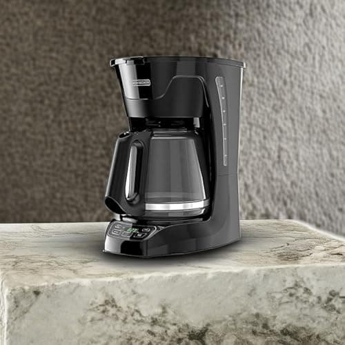 BLACK+DECKER CM1110B Programable 12-Cup Coffee Maker, Easy Pour, Non-Drip Carafe with Removable Filter Basket, Black — view 4