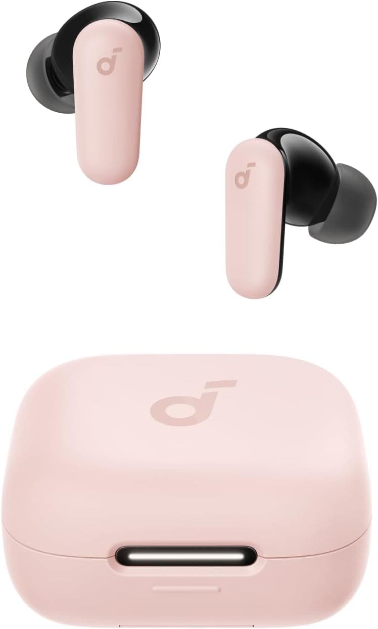 Soundcore P30i Wireless Bluetooth Headphones with Noise Cancelling by Anker, Powerful and Intelligent Noise Cancellation, Powerful Bass, 45 Hours, 2 in 1 Case and Mobile Stand, IP54 — view 10