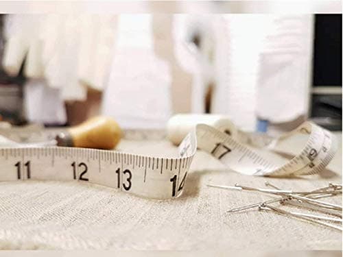 GDMINLO Soft Tape Measure Double Scale Body Sewing Flexible Tailor Craft Vinyl Ruler for Weight Loss Medical Body Measurement, Has Centimetre Scale on Reverse Side 60-inch（White） — view 4