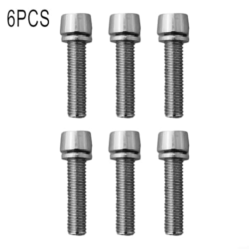 6PCS M5 x 20mm and M6 x 20mm Stem Bolts for Road for Bike Seatpost Collar, Derailleur & Headset – High- Steel, for CNC-Machi(5 * 20MM) — view 3