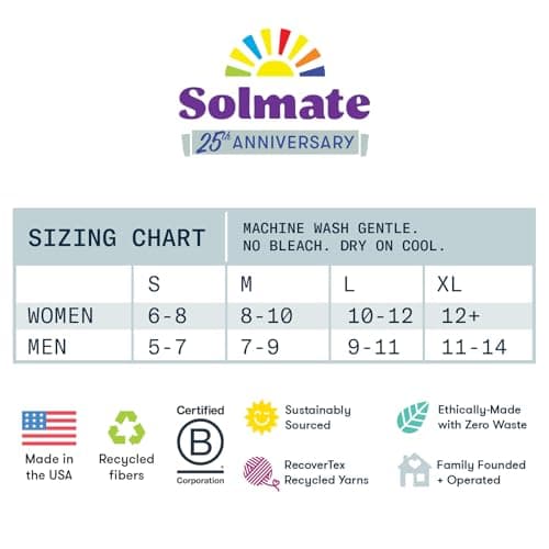 Solmate Socks - Mismatched Crew Socks for Women or Men, Lilac, Small — view 4