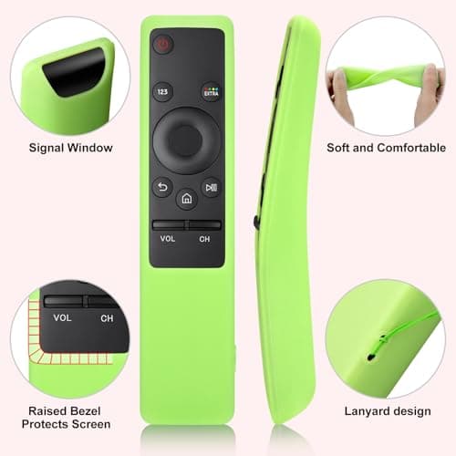 (2 Pack) Cover for Samsung Remote Silicone Protective Case Compatible with Samsung TV Remote Control Cover BN59 Series Glow in The Dark Remote Skin Sleeve — view 4