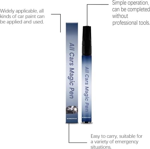 All Cars Magic Pen for Car Scratches, Quick Paint Scratch Repair Magic Car Scratch Removal Pen Flawless for All Vehicles, Easy Use Weatherproof Lasting