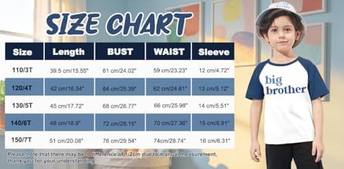 QAUN Big Brother Tshirt for Toddler Boy Reglan Short Sleeve Big Bro Announcement Summer Tee Tops — view 5