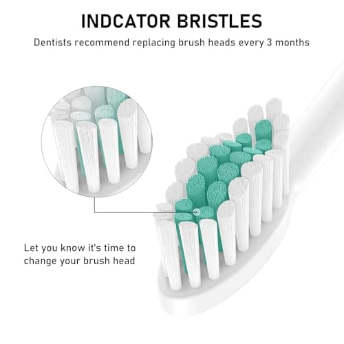 Toothbrush Heads for Philips Sonicare Replacement Brush Heads with Protective Cover Soft Dupont Bristles Electric Toothbrush Replacement Heads for Oral Health, 16 Pack — view 4
