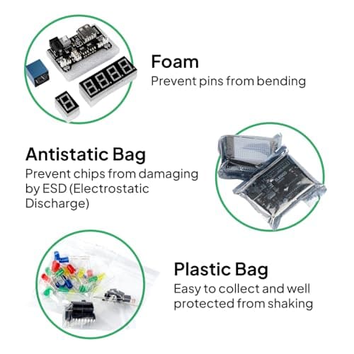 ELEGOO UNO R3 Super Starter Kit Compatible for Arduino- 60+ Components, 24-Lesson Tutorial, STEM Education Kit for Beginners Ages 10+ (Incl. Power Supply & 9V Battery) — view 8