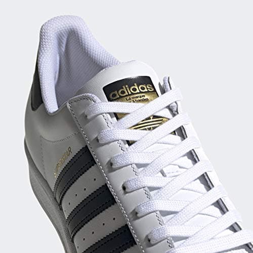 adidas Originals mens Superstar Sneaker, White/Core Black/White, 10.5 US — view 10