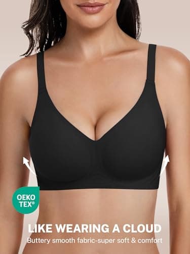 habibee Jelly Bra for Women No Underwire Comfort Seamless Bras Push Up Wireless Bras Full Coverage Bralettes