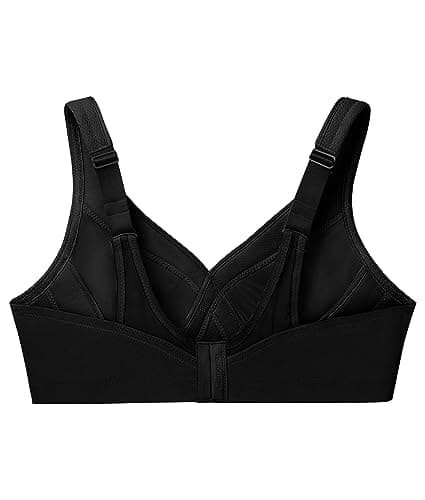Glamorise Women's Full-Figure Sports Bra, Black, 42DD — view 5