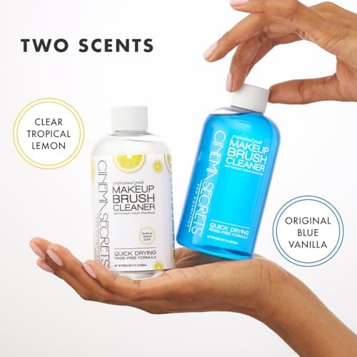 Cinema Secrets Original Blue Vanilla Makeup Brush Cleaner Solution - Professional Cleanser for Makeup Brushes - Quick-Drying, Rinse-Free Formula - Removes Stubborn Waterproof Make Up (16 fl oz) — view 6