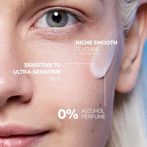 La Roche-Posay Face Moisturizer for Sensitive Skin, Toleriane Sensitive Face Cream with Niacinamide and Ceramides, for Normal to Combination Skin, Alcohol Free, Fragrance Free, 40mL — view 2