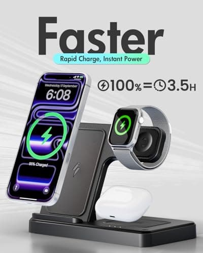GETPALS Wireless Charger iPhone Charging Station for Apple Multiple Devices — view 4