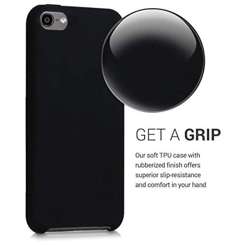 kwmobile TPU Silicone Case Compatible with Apple iPod Touch 6G / 7G (6th and 7th Generation) - Case Soft Flexible Protective Cover - Black — view 2