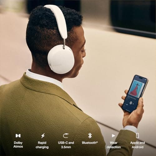 Sonos Ace | Noise Cancelling Wireless Over-Ear Headphones with Bluetooth, 30-Hour Battery Life, Spatial Audio, Dolby Atmos, Dynamic Head Tracking - Black — view 4