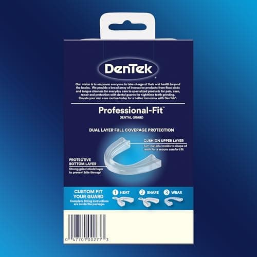 DenTek Professional-Fit Dental Guard, Mouth Guard for Grinding Teeth at Night, 1 Count — view 8