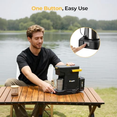 BougeRV 144Wh Portable Coffee Maker Compatible with K Cup & Ground Coffee — view 8