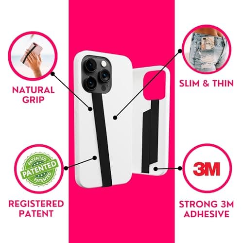 Phone Loops: Non-Elastic Phone Grip, Phone Strap, Phone Holder for Hand - Small, Light and Discreet Phone Loop Cell Phone Holder for Hand - Phone Finger Holder — view 3